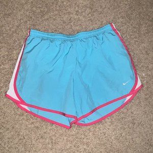 Blue and Pink Nike Shorts